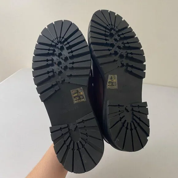 New Free People Teagan Tassel Loafers Shoes Lug Sole Platform - Picture 7 of 11